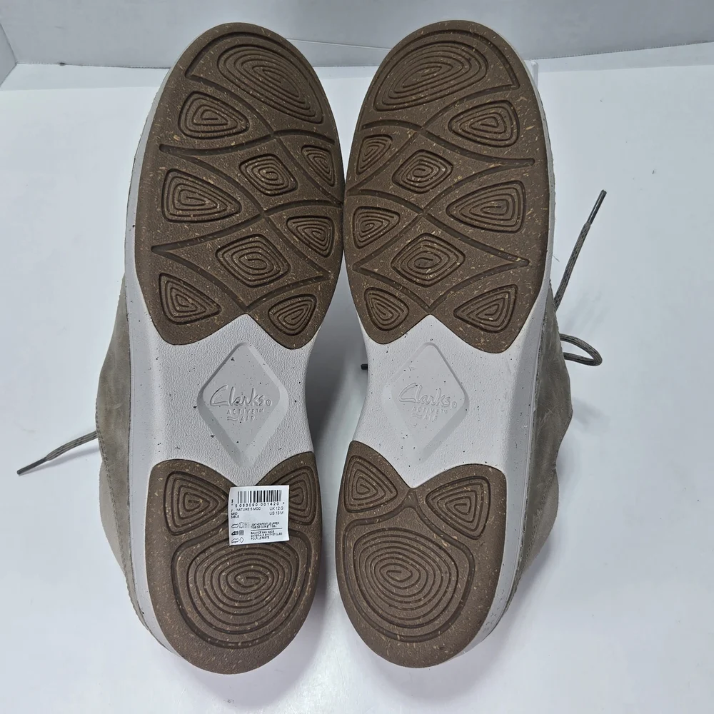 Clarks Nature 5 Moc Nubuck Leather Boat Moccasins Shoes Men's Size 13